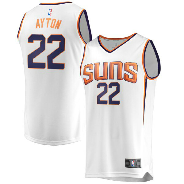 Maillot Phoenix Suns Homme Deandre Ayton 22 Association Edition Blanc